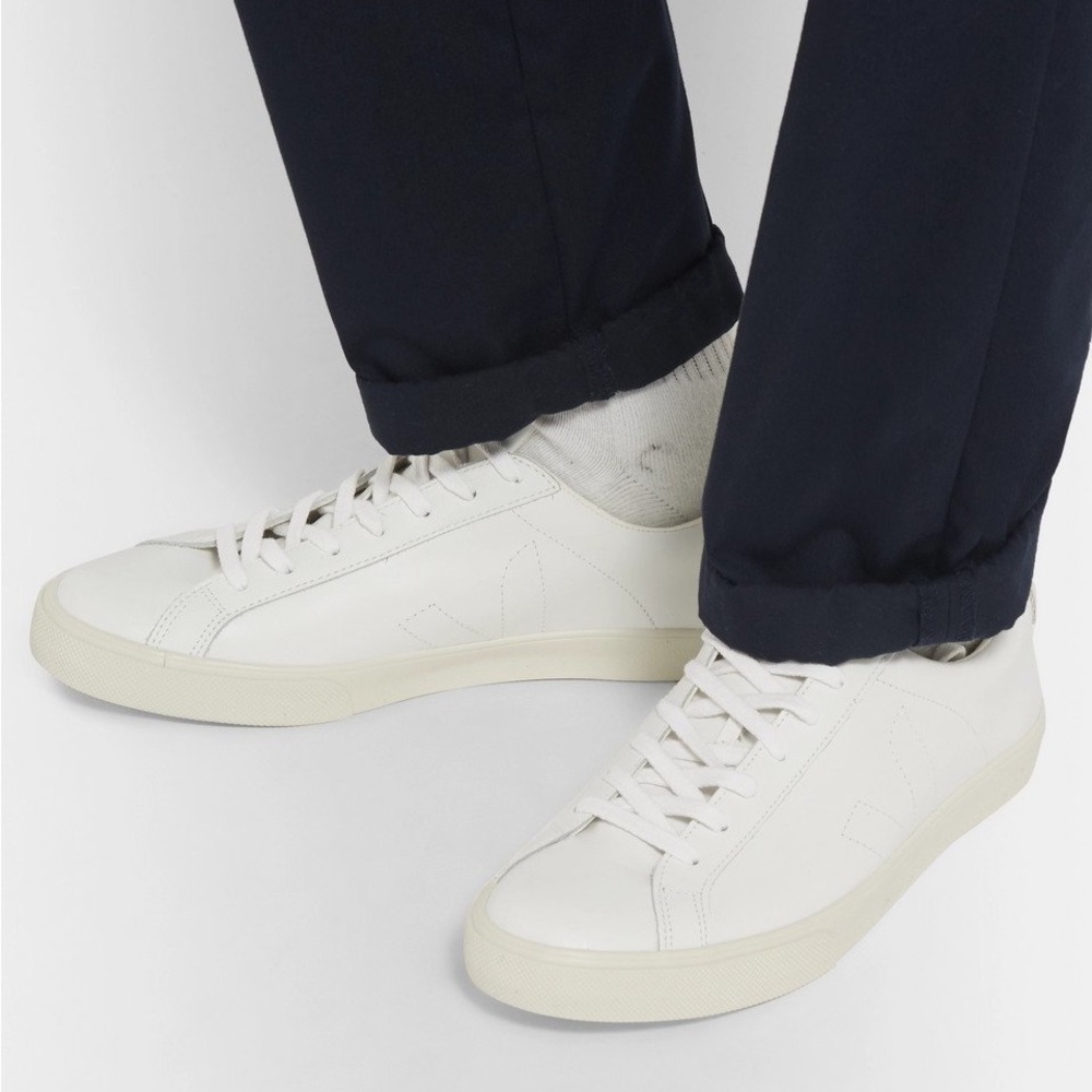 Veja - Esplar Suede-Trimmed Leather Sneakers - Men - White